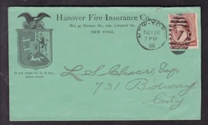 HANOVER FIRE INSURANCE CO. 1886, NEW YORK - Picture 1 of 2