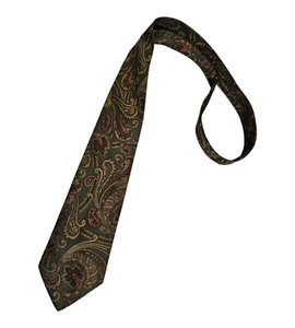 MISSONI Green Paisley Silk LUXURY Tie ITALY - Picture 1 of 4