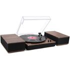MPK Bluetooth Record Player,Turntable HiFi System with Bookshelf Speakers, 3-...