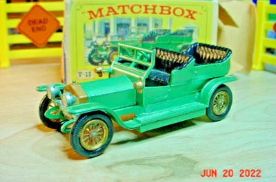 Matchbox Yesteryear Y 15 1907 Rolls Royce Silver Ghost Lesney England ac21D - Image 1 of 4