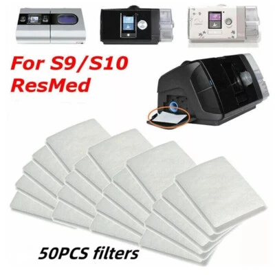 MARKENLOS 50 Stk Einweg Filter Hypoallergenfilter Ersatz Für S9 S10 ResMed AirSense