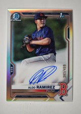 2021 Bowman Chrome Base Auto Refractor #CPA-ARA Aldo Ramirez /499