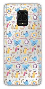 Coque en silicone imprimée compatible Xiaomi Redmi Note 9 Pro Happy animals - Picture 1 of 3