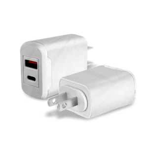 18W Wall AC Charger USB-A/C Ports fr Verizon Kyocera DuraForce Ultra 5G UW E7110 - Picture 1 of 4