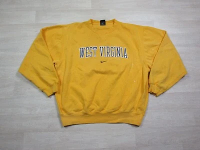 VINTAGE Nike West Virginia University Center Swoosh Embroidered Sweatshirt (M) - Image 1 of 4