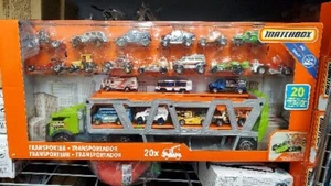 MATCHBOX TRANSPORTER SET WITH 20 CARS - Picture 1 of 2