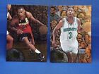 2 Cards Fleer Metal 95 - 96 Basketball #126 Steve Smith #131 Khalid Reeves  Foil