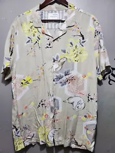 (STAINED) Denim & Flower Rabbit Flower Button Down XL Slim Fit - Picture 1 of 8