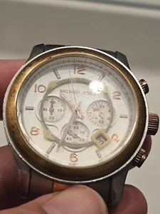 Michael Kors Bradshaw Silver & Rose Gold Tone Silver Dial Men's Watch MK8176 - Picture 1 of 4