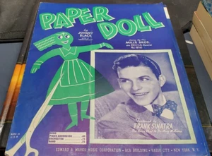 Vintage 1942 Paper Doll Noten von Johnny Black gesungen von Mills Bro - Bild 1 von 4
