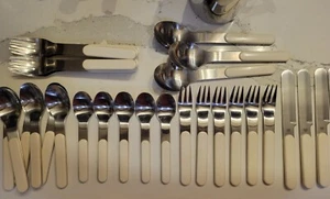 A Superb 31 pcs of MCM Gunnar Cyren Dansk Summer House Flatware Ivory Handles - Picture 1 of 6