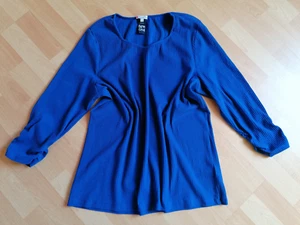Wunderschönes, neues Street One Carrée Ripp-Shirt, Gr. XXL, royalblau, 3/4 Arm - Bild 1 von 8