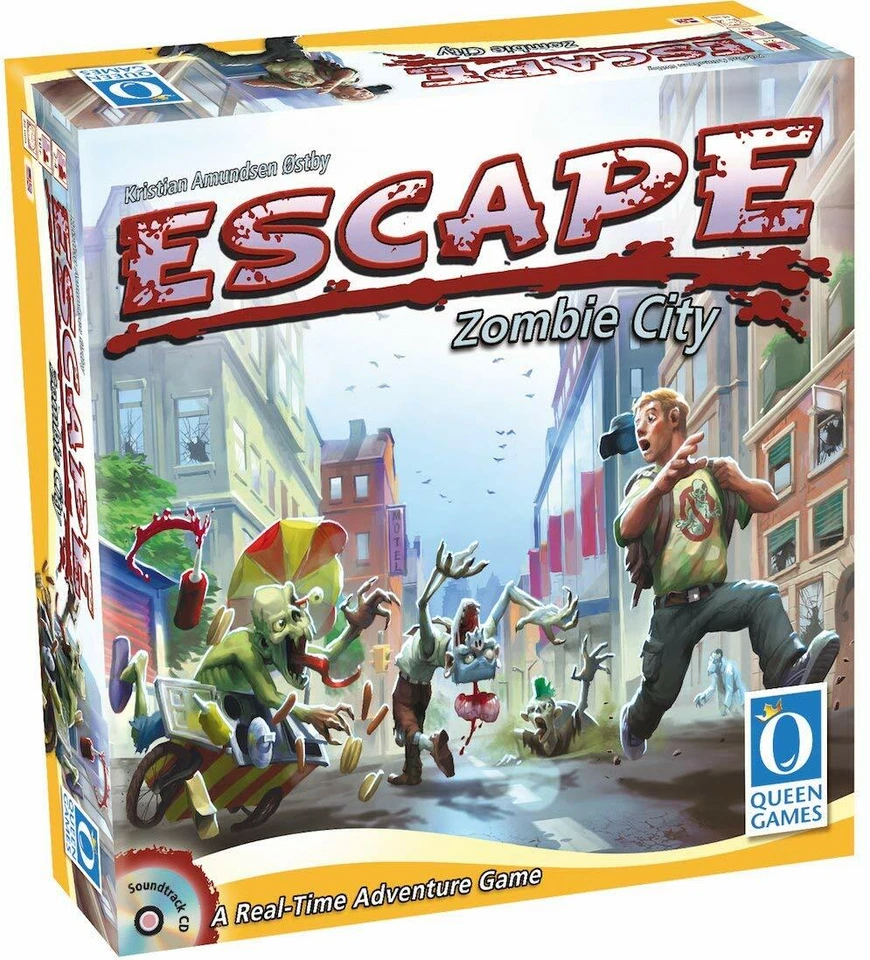 Escape Zombie City Board Game Queen Games 15 Minute Adventure