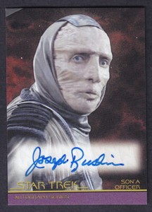 STAR TREK MOVIES AUTOGRAPH AUTO OF JOSEPH RUSKIN AS SON'A OFFICER#A124