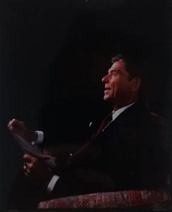 PRESIDENTE RONALD REAGAN - RETRATO EN COLOR ORIGINAL Estudio Transparencia - Imagen 1 de 2
