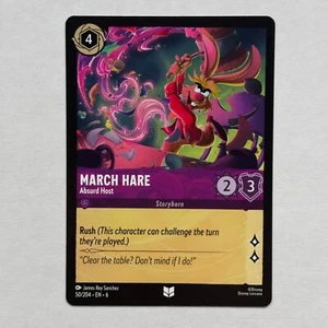 March Hare 50/204 Disney Lorcana Azurite Sea Regular Uncommon Card NM - Picture 1 of 2