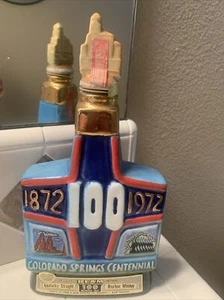 Jim Beam 1972 Colorado Springs Colorado Centennial Decanter- Empty - Picture 1 of 7