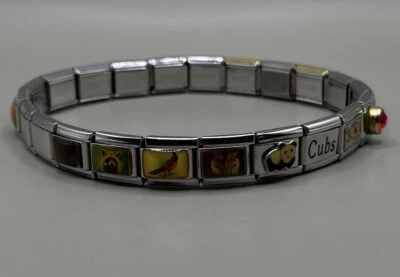 Italia Acero Inoxidable Mujer’s Slide Charm Pulsera Elástica Uberry Unik D’linQ Foto 1 de 4