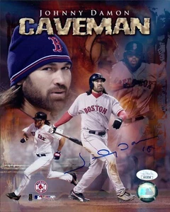 Johnny Damon Boston Red Sox Signed 8x10 Glossy Photo JSA Authenticated - Picture 1 of 2