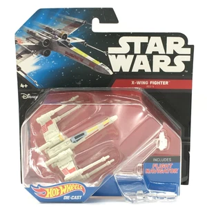 Hot Wheels Star Wars Starship X-Wing Fighter Red 5 W Flight Navigator Stand NEW - Picture 1 of 4