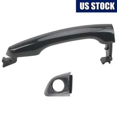 For Hyundai Elantra 2017-2020 Front Driver Black Door Handle Assembly Outside - Image 1 of 4