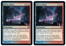 Mirror Sheen 2x x2 2008 Eventide Multi-Color Rare Enchantment MTG NM Actual Pics