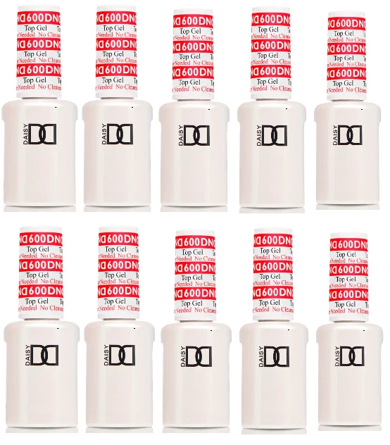 DND Soak Off Gel Top Coat No Cleanse 0.5 Oz #600