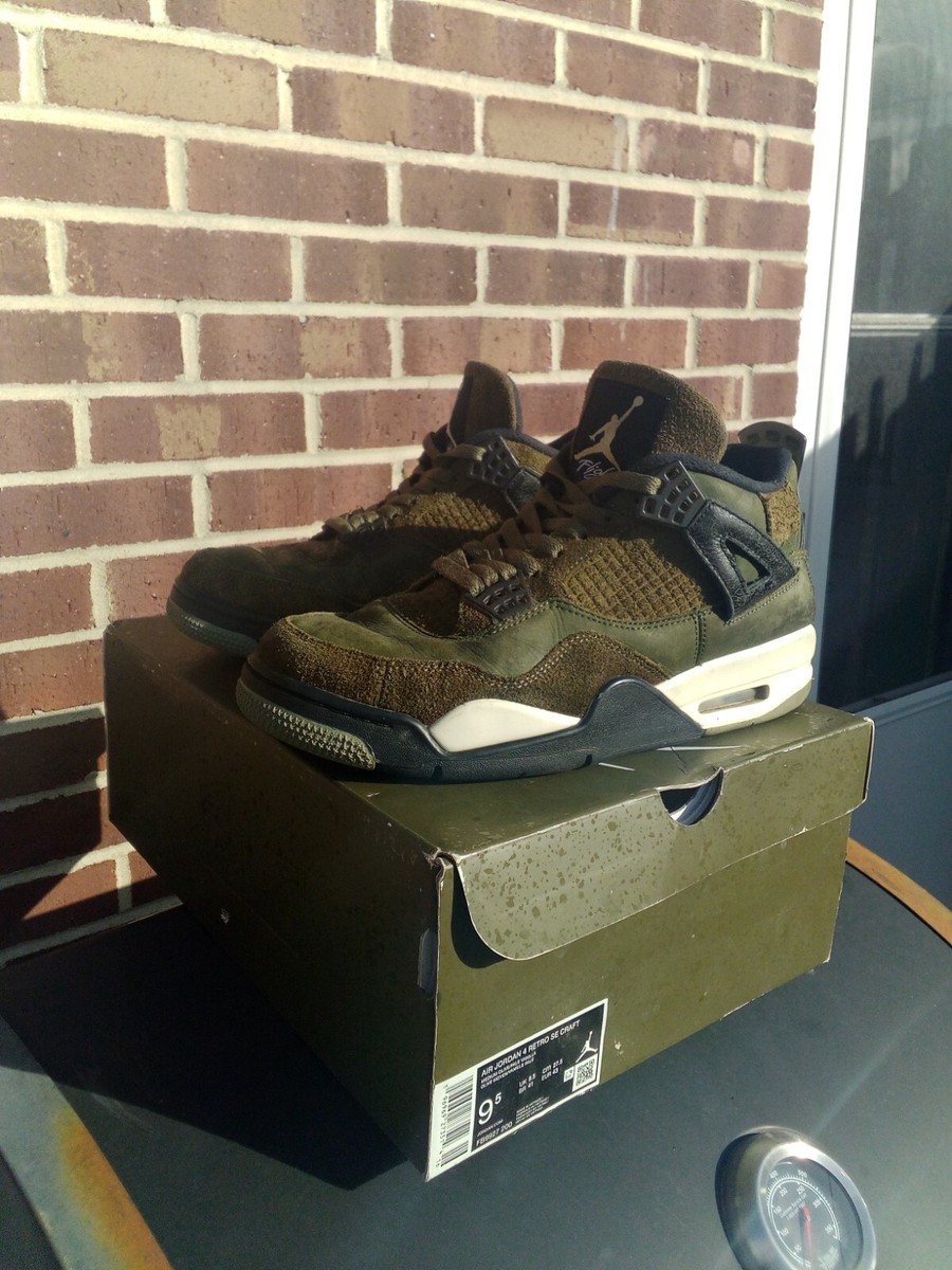 Preços baixos em Jordan 4 SE Retro Low Craft - Olive | eBay - 靴 