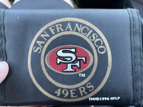 Vintage 1996 San Francisco 49ers Vel-cro Wallet Cover