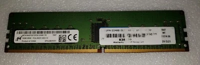 Micron MTA18ASF2G72PDZ-2G9E1TK Server RAM DDR4 16GB 2Rx8 PC4 2933Y RE2 12 288pin - Image 1 of 2