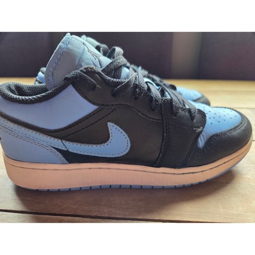 Scarpe sneakers Nike Air Jordan 1 basse ragazzo università blu nero taglia 5 5