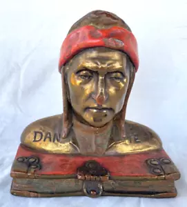 VTG..POMPEIAN BRONZE CO.. ONE BOOKEND..DANTE - Picture 1 of 6