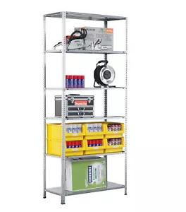 Grundregal Schraubregal Industriequalität 250x100x40 cm, 150 kg Tragkraft/Boden - Bild 1 von 5