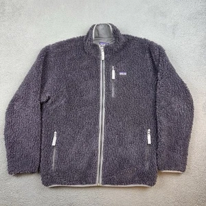 Patagonia Classic Retro X Cardigan Jacket Mens Large Purple Full Zip Deep Pile - Picture 1 of 10