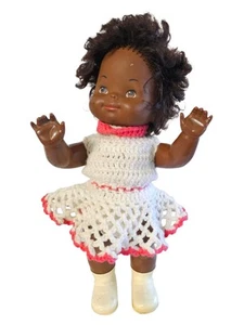 Muñeca vintage 1976 afroamericana Mattel Baby Come Back Baby 16".  ¡Raro! - Imagen 1 de 4
