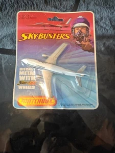 Matchbox aereo SkyBusters SB-3 Airbus A300B Lufthansa aereo di linea mai aperto - Foto 1 di 3