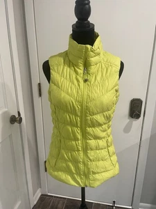 Athleta Weste Damen gesteppt Daunenfüllung durchgehender Reißverschluss Small - Bild 1 von 11