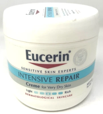 Eucerin Intensive Repair Creme Sealed 16 oz Each For Very Dry Skin - Image 1 of 3