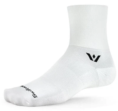 Swiftwick Aspire Cuatro Calcetines Grandes Unisex Blanco Foto 1 de 2