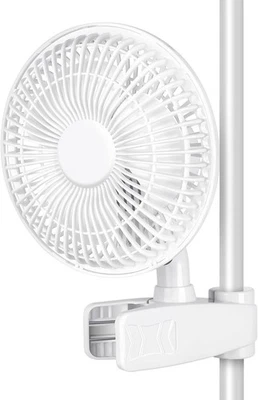 HealSmart Clip Fan, 6-Inch Grow Tent Fan, Monkey Fan, Wall Mount Fan with Adjust - Image 1 of 4