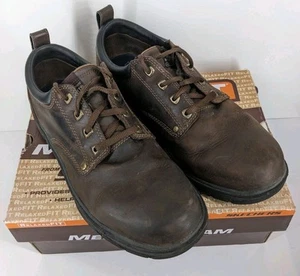 Skechers Ally Cats Herren Größe 11 WEIT Oxford Arbeitsschuhe Leder 64260EW RILAR - Bild 1 von 18