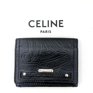 Celine Women Accessories Rare Vhtf Old Triomphe Card Case Business Holder Logo E - Picture 1 of 8