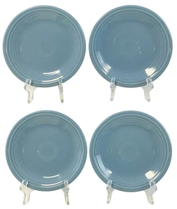 Fiesta Ware Homer Laughlin Periwinkle Blue 7-1/4” Salad Plates Set Of 4 - Picture 1 of 5