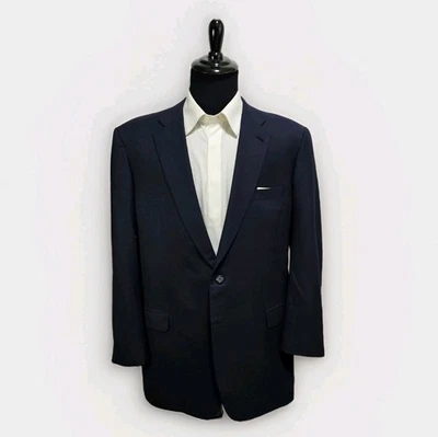 Blazer Brioni Pincio Para Hombres 48L 2 Botones Chaqueta Abrigo Lana Super 120's Azul Marino Foto 1 de 4