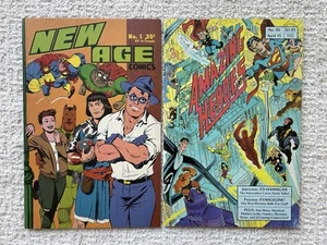 Amazing Heroes #45 TMNT 1st Preview - Fantagraphics 1984 + New Age #1 1st Color - Picture 1 of 2