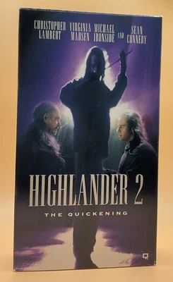 Highlander 2 The Quickening VHS 1990 Sean Connery - Image 1 of 3