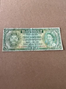 British Honduras ~ £1 One Dollar Note ~ 1969 - Picture 1 of 2
