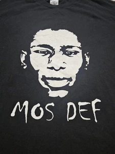 Mos Def Hip Hop Rap Tee Black Graphic T-Shirt L Alstyle Vintage Yasiin Bey RARE - Picture 1 of 13
