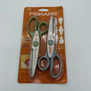 Fiskars Paper Edgers 2 Pack Ripple & Victorian Cuts NEW Craft scissors Scrapbook - Picture 1 of 6