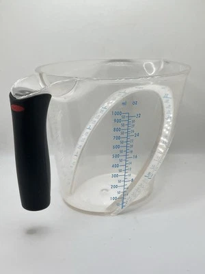 OXO Good Grips Black Handle Angled Measuring 4 Cup Capacity 5" x 6" x 9" - Image 1 of 4